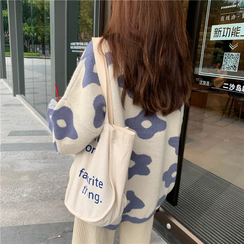 2021 ins new fashion Women Sweaters Winter Women Flower Sweaters over size women pullover sweaters