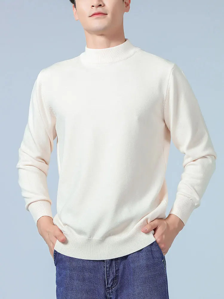 Cashmere Sweater Men Pullover Autumn Winter Half turtleneck Soft Warm Cashmere Sweater Jumper Knitted Sweaters